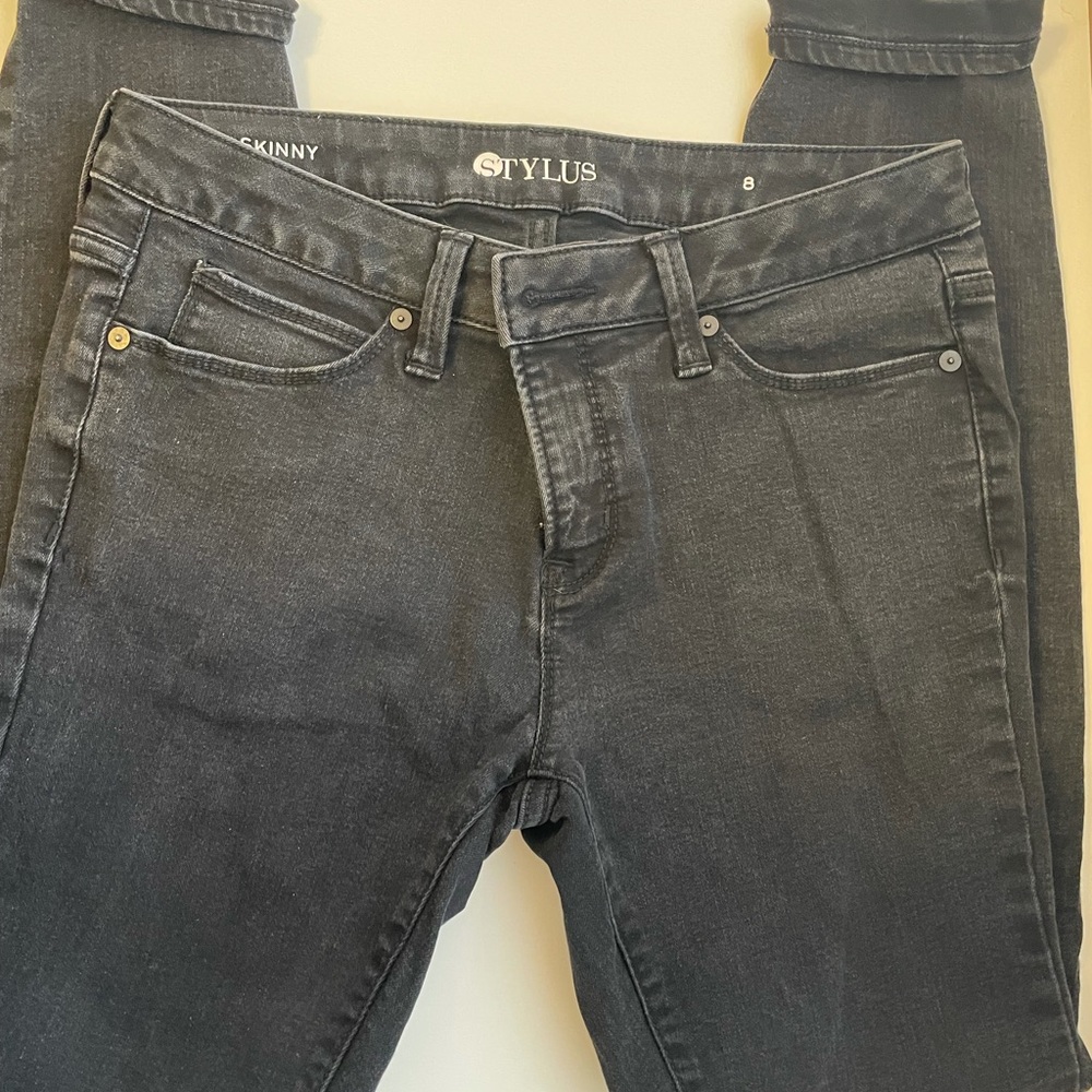 Faded black skinny